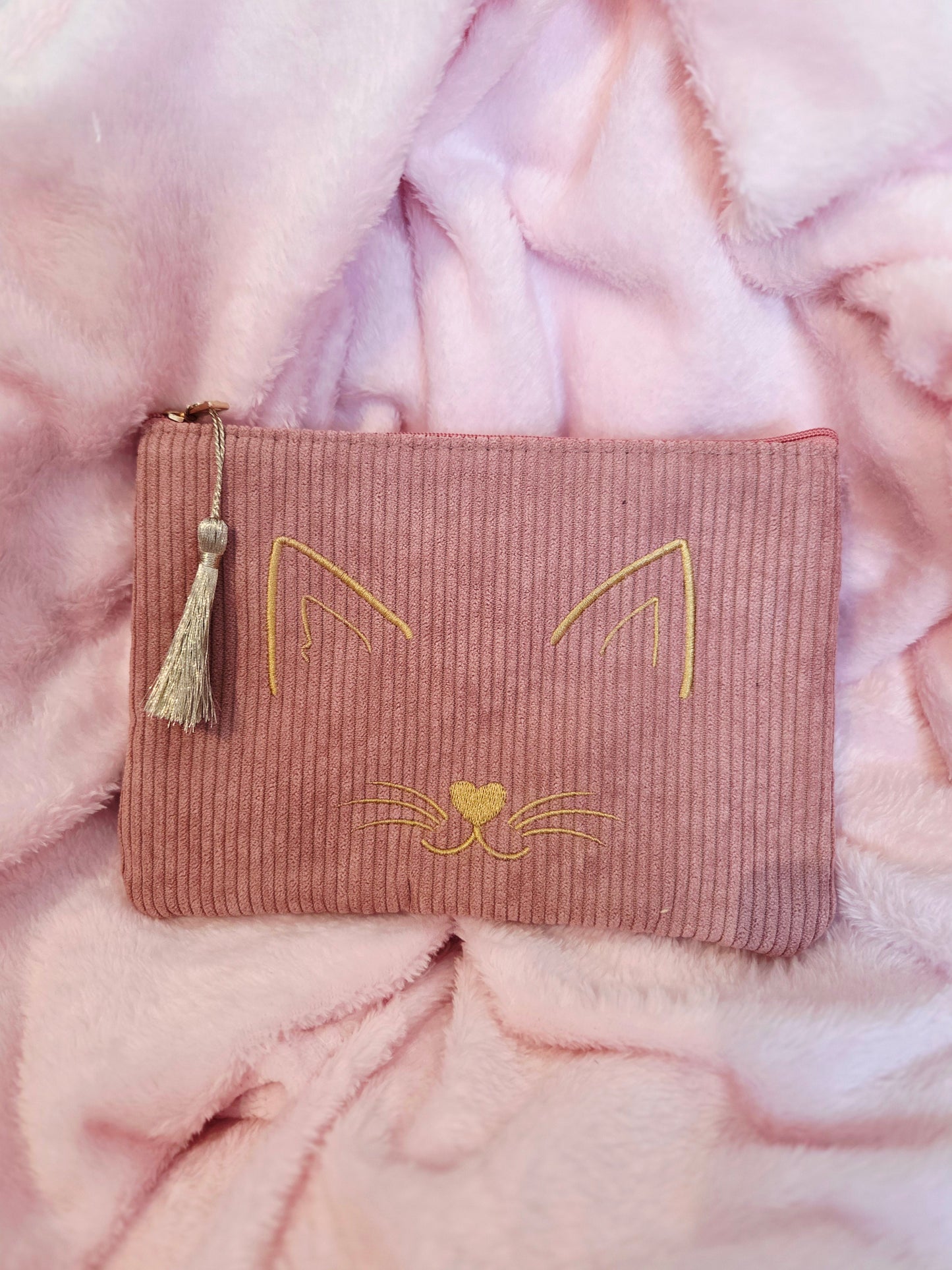 Trousse tête de chat