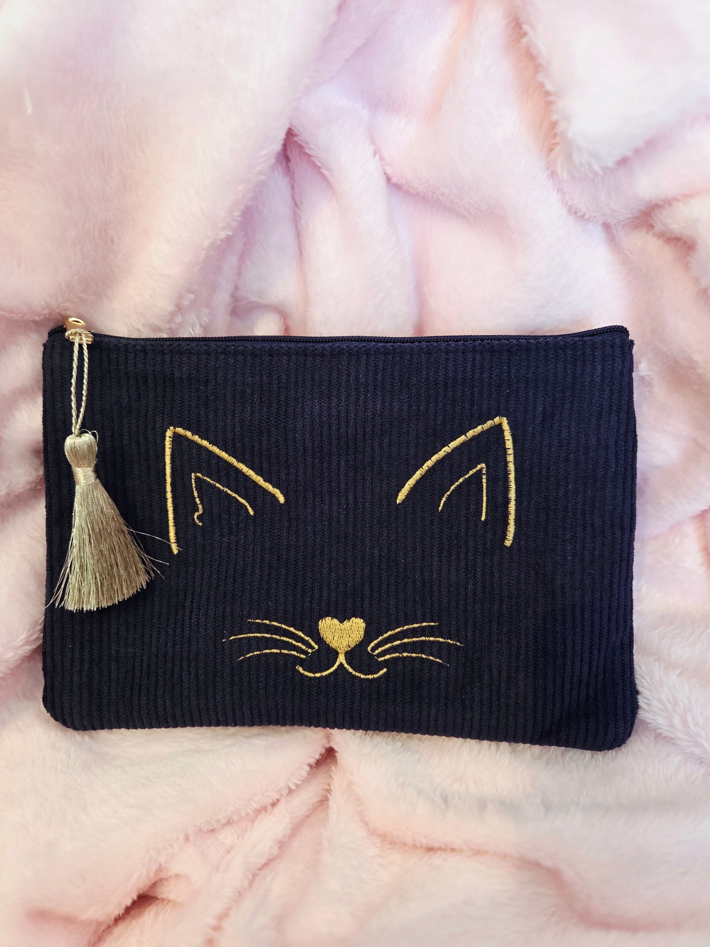Trousse tête de chat