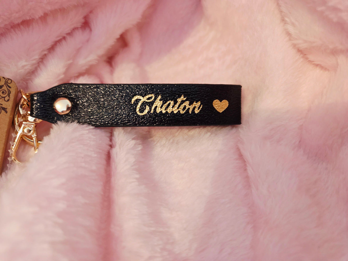 Porte clé chaton noir