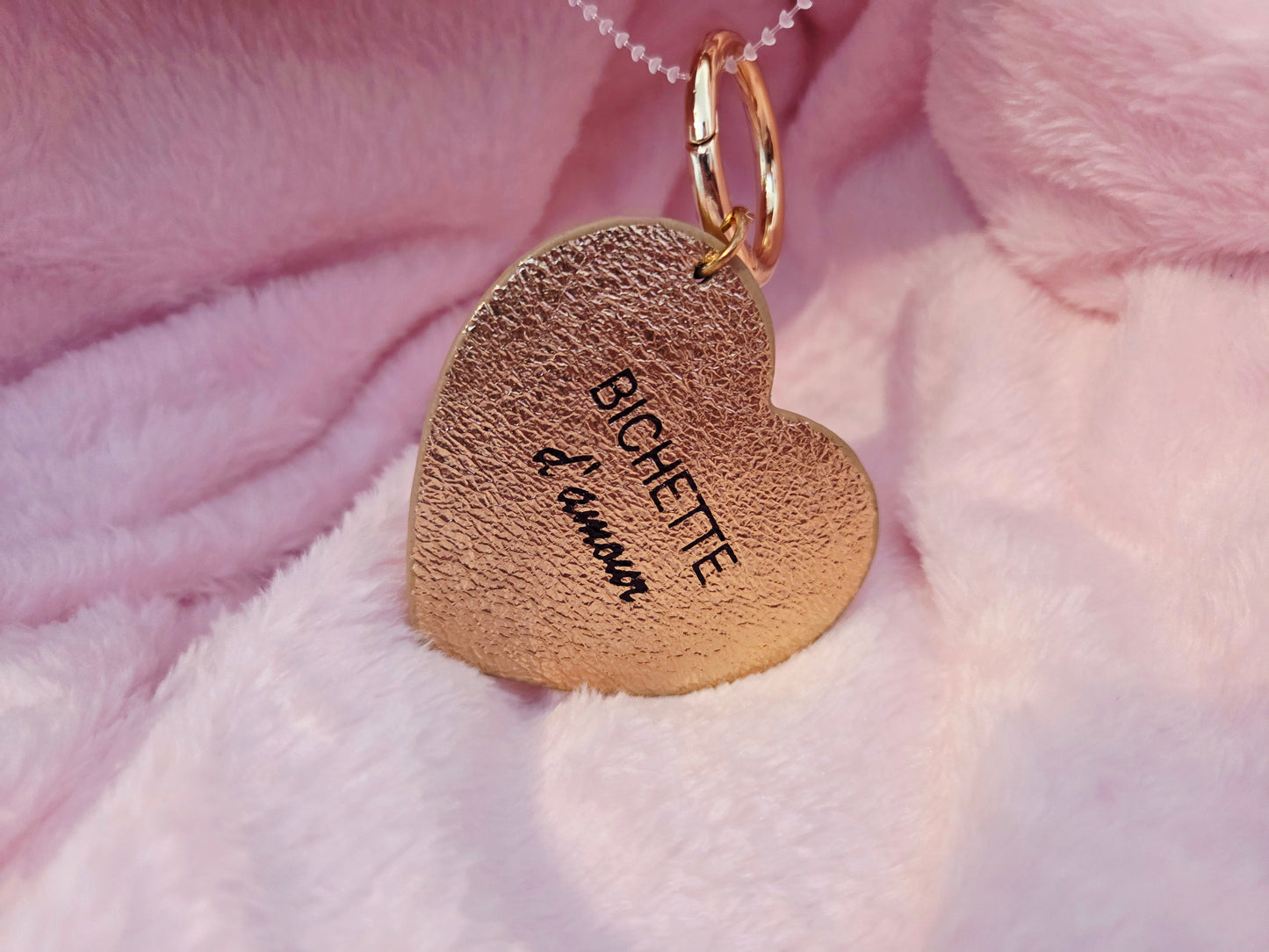 Porte clé bichette d'amour or