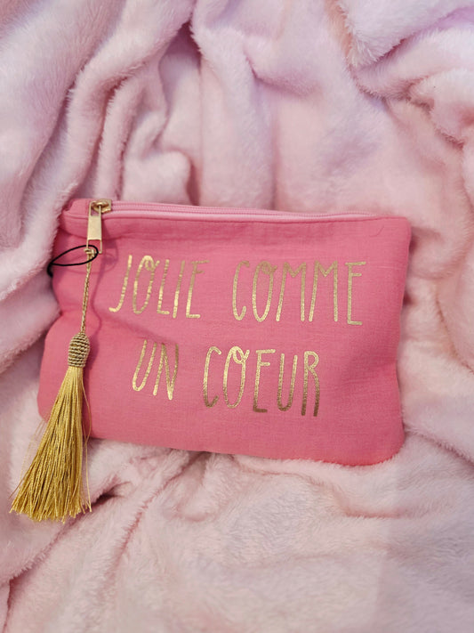 Trousse jolie comme un coeur