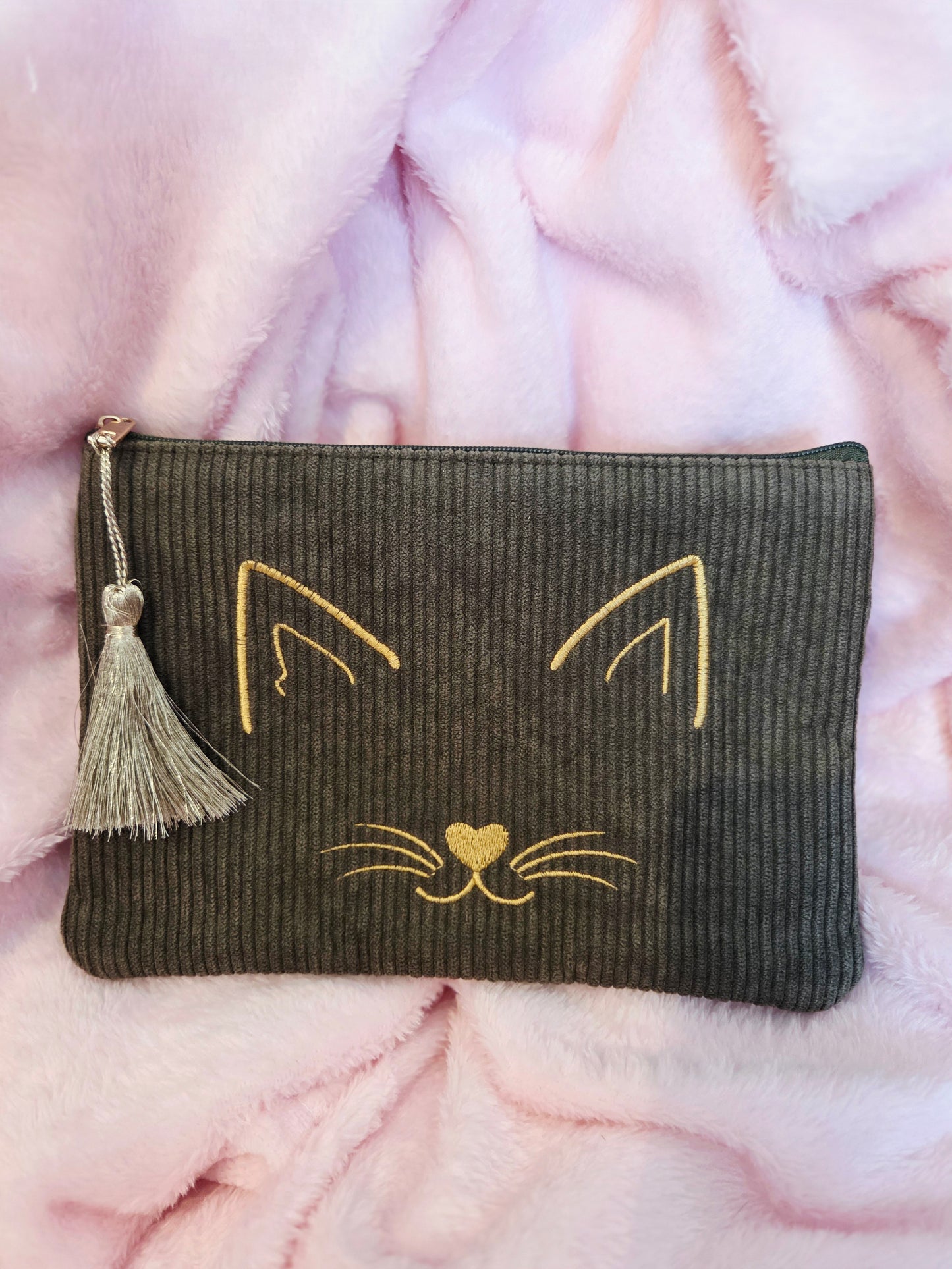 Trousse tête de chat