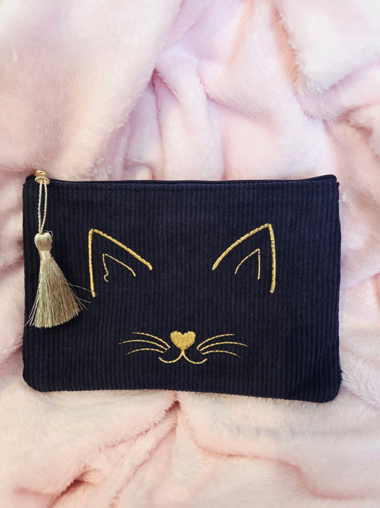 Trousse tête de chat