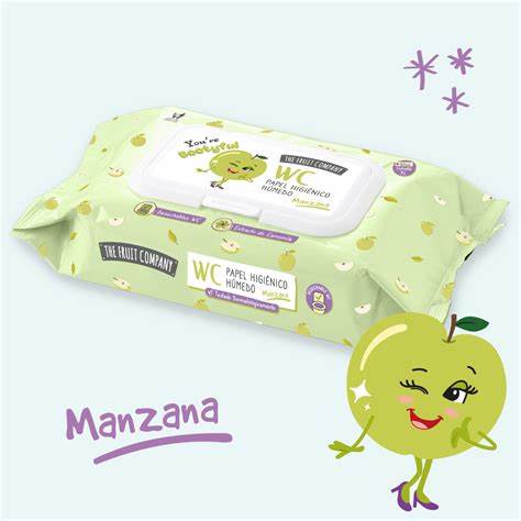 Lingettes multi usage / mains , visage wc senteur pomme ou mure
